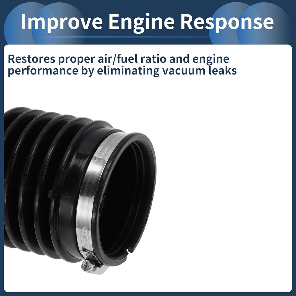 Engine Air Intake Hose for Acura TL 3.7L 2009-2014 Air Intake Duct No.17228RK2A00 Rubber 1 Pc Clamp
