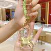 999 Pure Gold Keychain with 'Get Rich Immediately' Charm & Flying Horse Gold Bag Charm - Ideal New Year Gift