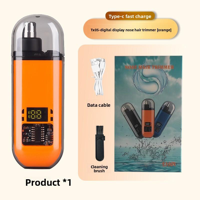 

Мужской триммер для носа и ушей с USB-зарядкой - Портативные электрические ножницы с литиевой батареей 150 мАч, быстрая зарядка, подходит для возраста 14 лет и старше