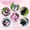 Baby Tricycle, 12+ Months, Telescopic Push Handle, Mom Bag, Bottle Holder, Pink