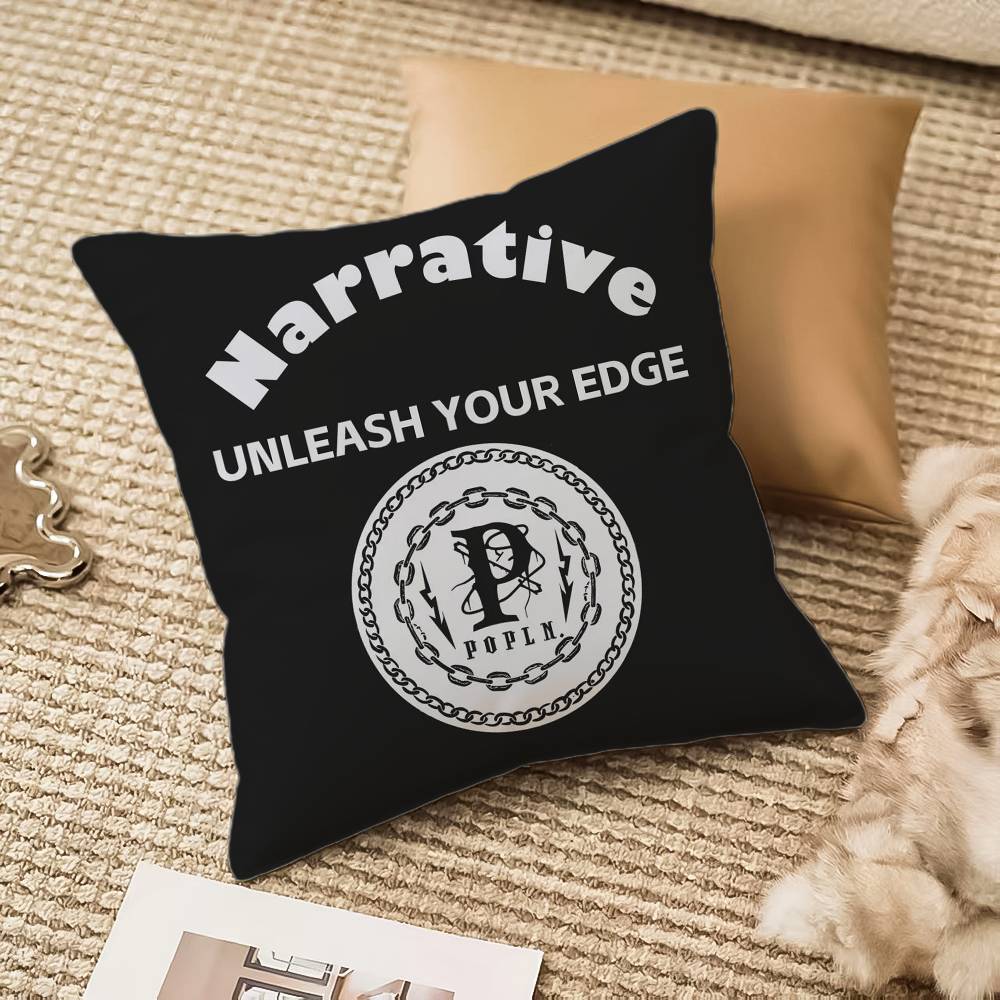 Simple print Pillow Case Anti-dustmite Invisible zipper Sofa Bed