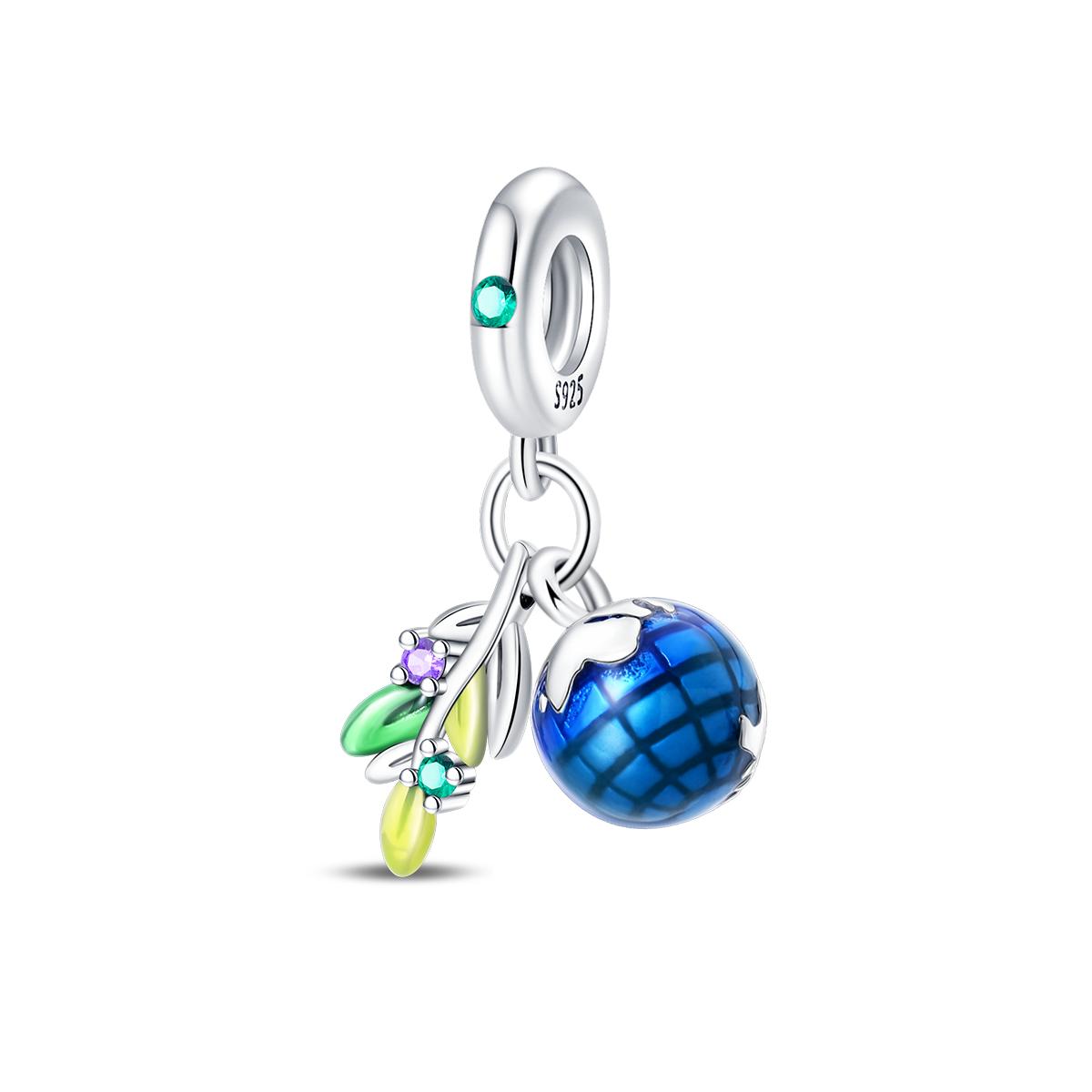 

Boutique Metal Pigeon Earth Peace And Love Dangle Charm Fit Original Bangle Give Child A Memorable Graceful Accessory Gift Elegant Fashion Beautiful