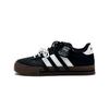 Daily 4.0 Synthetic Leather Abrasion Resistant Slip Resistant Low Top Skateboard Shoes Unisex Black JR0086(Team1801-)