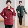 Grandma's Chic Lapel Jacket: Stylish Loose-Fit Outerwear for Middle-Aged & Elderly Women