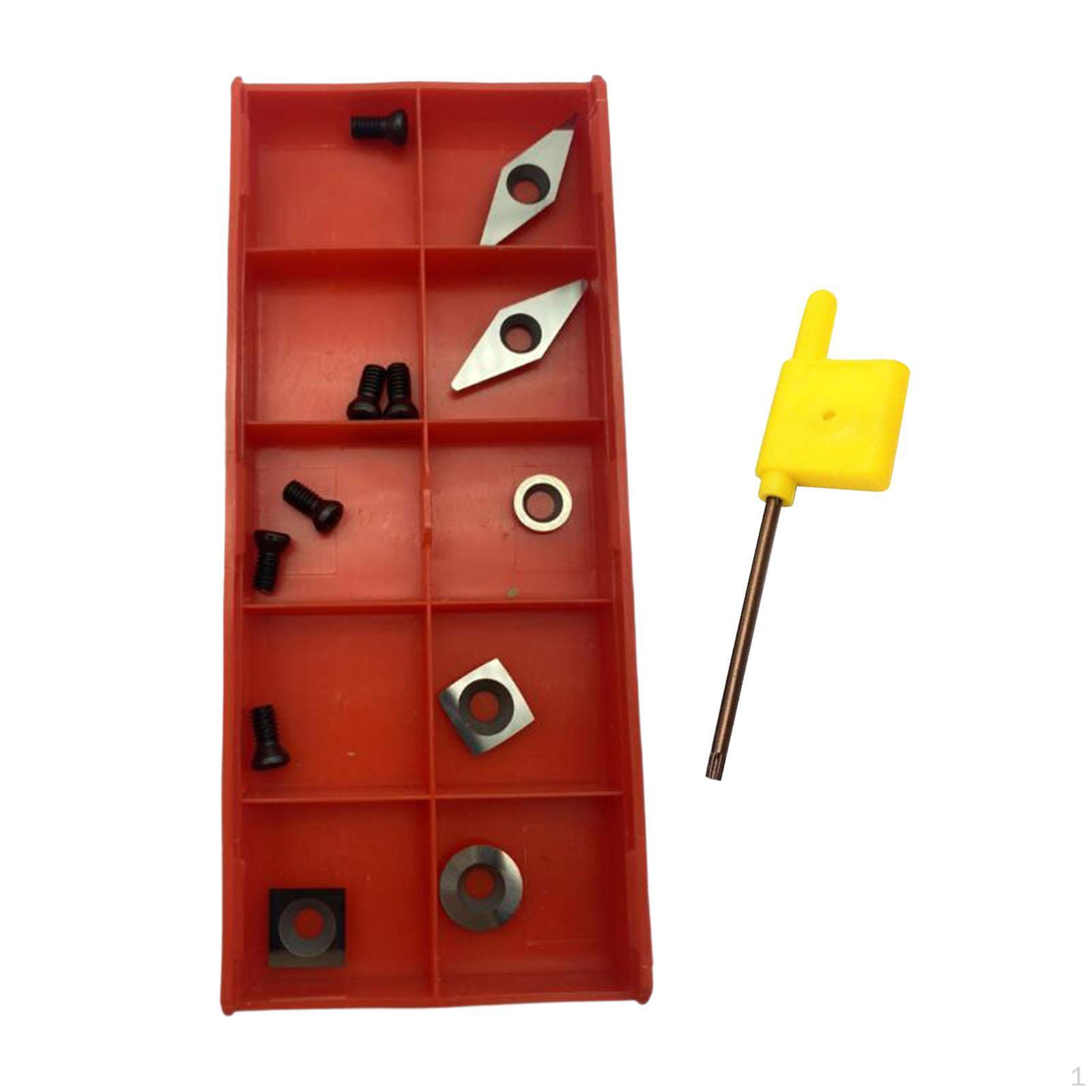 

13 штук Токарні вставки Запчастини Професійне Міцне Деревообробне Лезо Синій Ключ T15 Yellow T15 Wrench