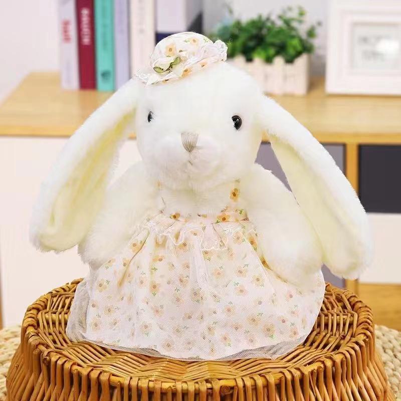 

Восьмидюймовая машинная кукла новый стиль марлевая юбка капок кролик плюшевая кукла свадебная игрушка для бросания подарок на детский день рождения 25cm 8-inch grab machine doll
