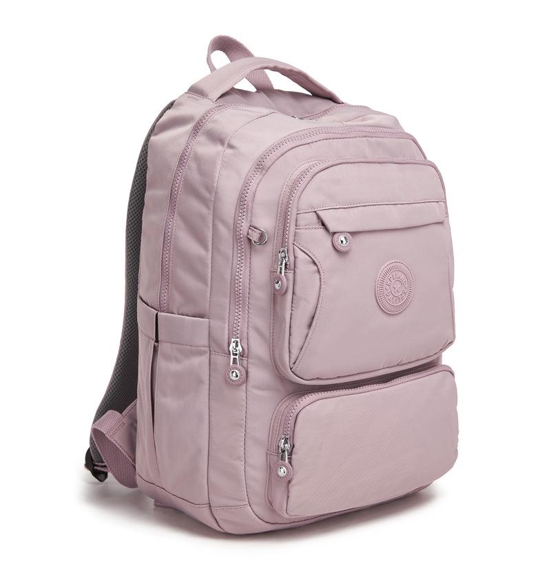 Lehký voděodolný nylonový batoh pro muže a ženy – Velká kapacita, vícekomorový design pro příležitostné cestování a dojíždění