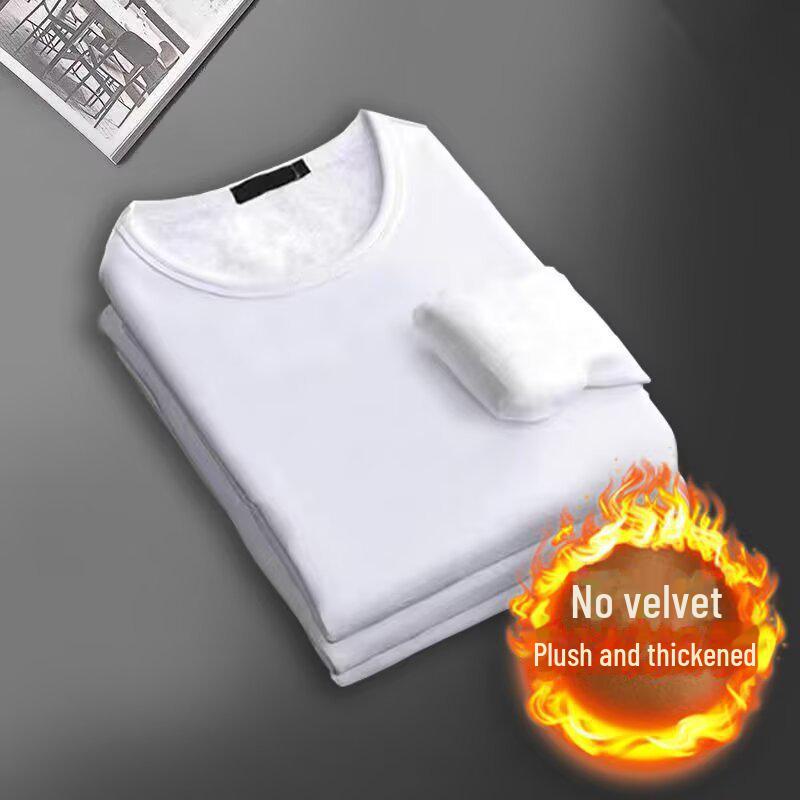 Men's Slim Fit Thermal Long-Sleeve Crew Neck Shirt