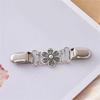 Elegant Floral Brooch Pin For Sweaters And Scarves With Openwork Design