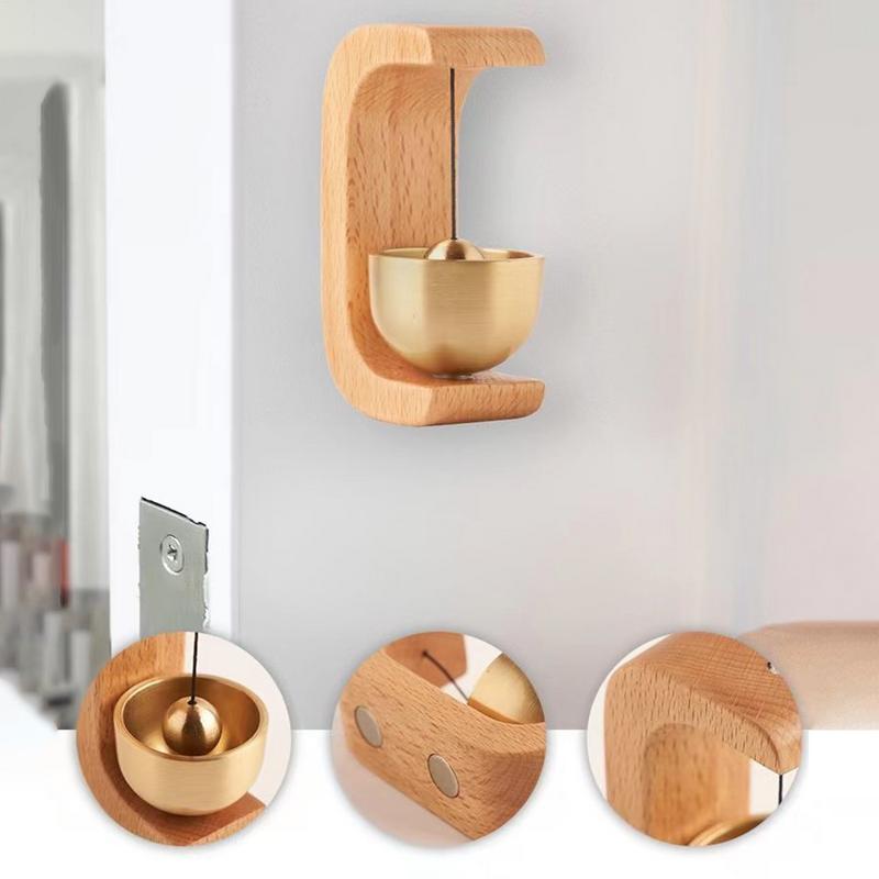 Magnetic Door Bell Decorative Loud Door Chime Rustic Brass Indoor Ornament For Housewarming Gift Lightweight Home Door Bells