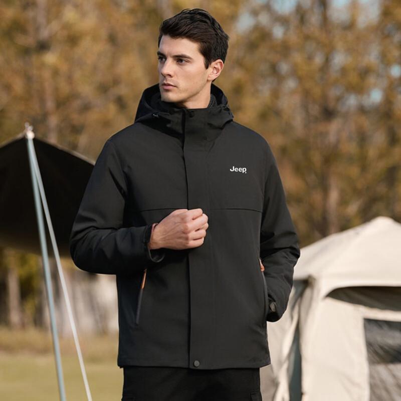 Jeep Men's 3-in-1 Detachable Liner Outdoor Jacket