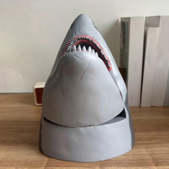 Shark Popcorn Bucket Kids Party Snack Bucket Novelty Popcorn Container for Family Movie Nights Parties Fun Gift Idea