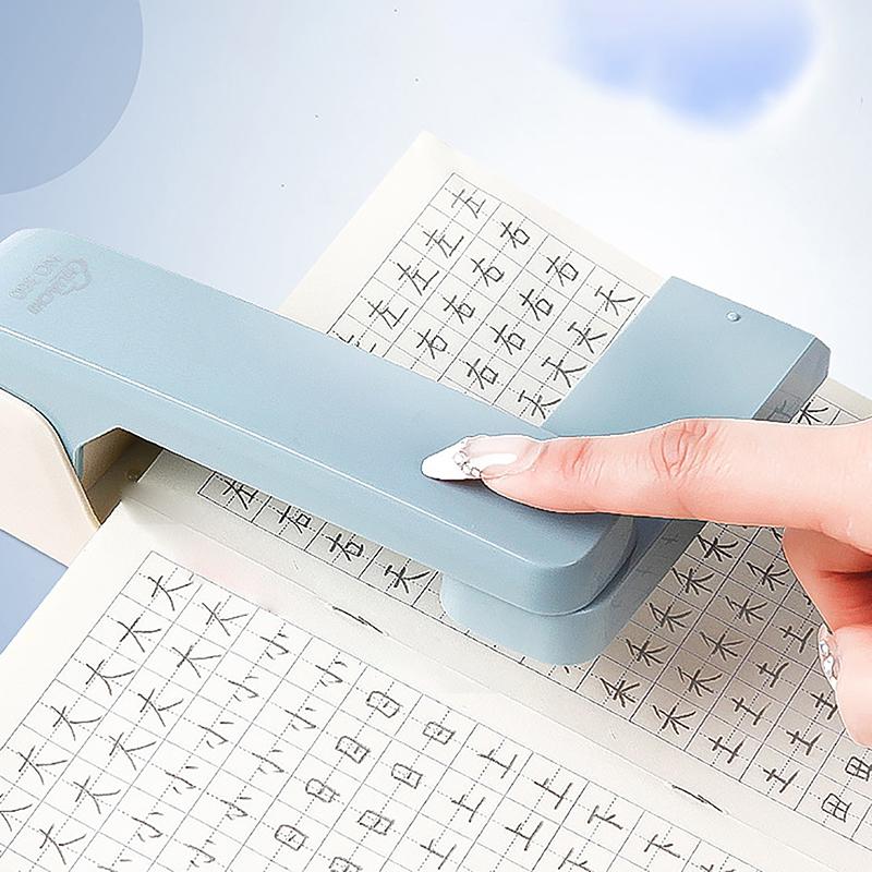 Großer 360 Grad drehbarer Hefter für Studenten, Heim- und Bürogebrauch, Heftmaschine, starke Kupplung, große Kapazität, Klammerentferner