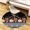 1pc Office Carpet Chair Mats Floral Pattern with Hearts Perfect for Decorating Office Chairs, Living Rooms, Or Bedrooms