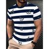 Summer Men's Print Crew Neck T-Shirt