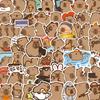 2026 100PCS Plump Capybara Cute Stickers Cartoon Animal Decals Scrapbook Laptop Phone Luggage Diary Car Graffiti Sticker Kid Toy