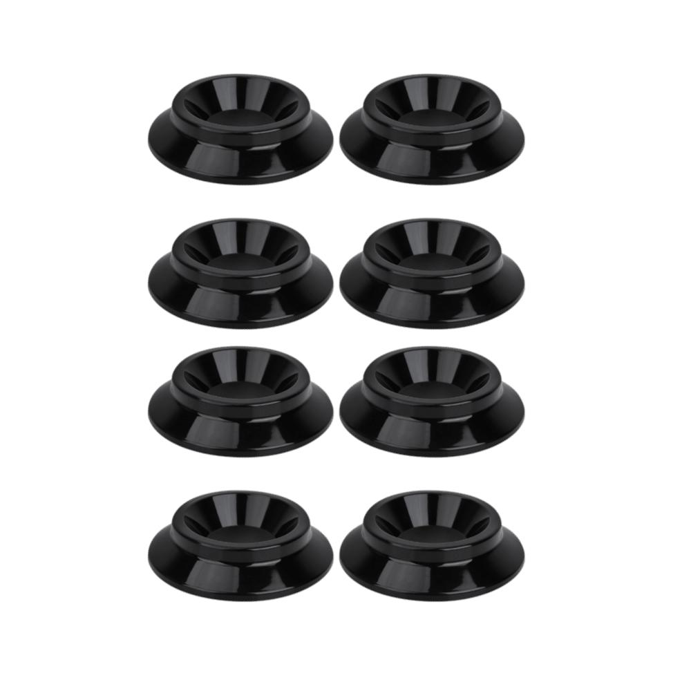 8PCS Plastic Piano Foot Pads Round Shape Piano Floor Protectors Piano Caster Cups Piano Practice