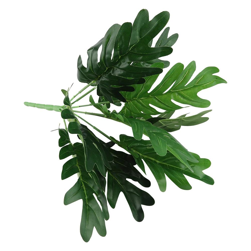Kunststoff Künstliche Gefälschte Laub Grün Gras Pflanze Blatt Home-Office Party Garten Decor