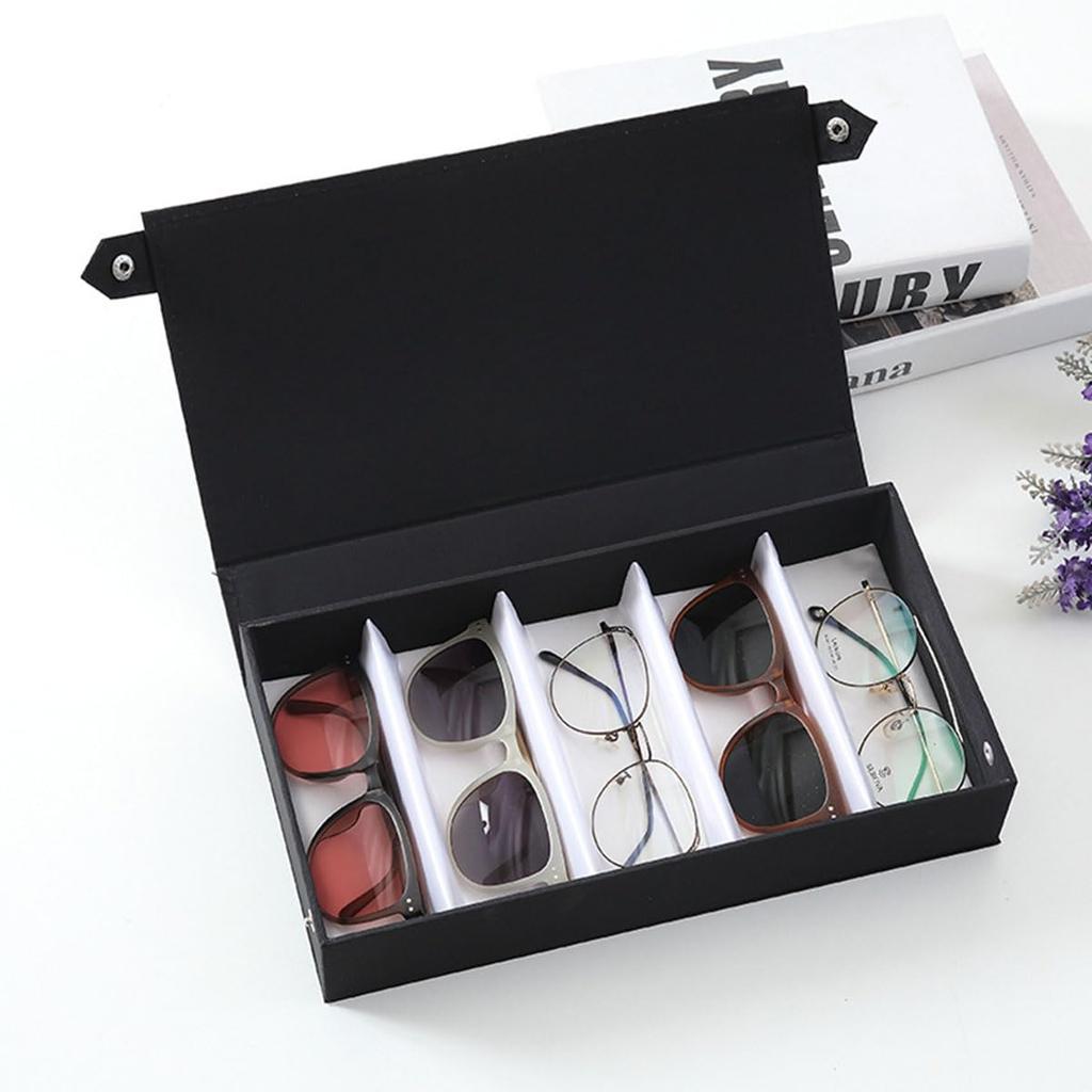 KON Eyeglass Sunglasses Collection Stylish Eyeglasses Sunglasses Eyeglasses Eyeglasses Storage Case for 5 Glasses [K N] Case, Case, Case, Case,