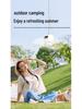 Portable USB Rechargeable Wireless Fan with Remote Control for Camping, Dorms, and Outdoor Use