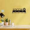 1 Stück Fußball mit Ball Medaillenaufhänger Rack Wandmontierter Haken - Heimdekor Aufbewahrungsregal für Wand