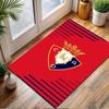 Red Lion Heraldic Emblem Rug Patterned Carpet, Non Slip Mat Suitable for Living Room and Bedroom Sofas