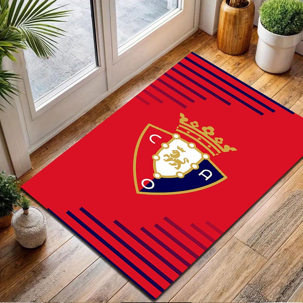 Red Lion Heraldic Emblem Rug Patterned Carpet, Non Slip Mat Suitable for Living Room and Bedroom Sofas