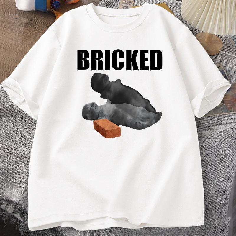 

Bricked Funny Cat Knocked Out Tshirt Cat Meme T Shirt Silly Cats Tshirt Summer Unisexs Women ShortSleeved Cotton Casual TShirt 4XL