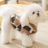 Thick Velvet Bipods Autumn and Winter Warm Puppy Dog Clothes Small Dog Teddy Bear Cat Pet Clothes