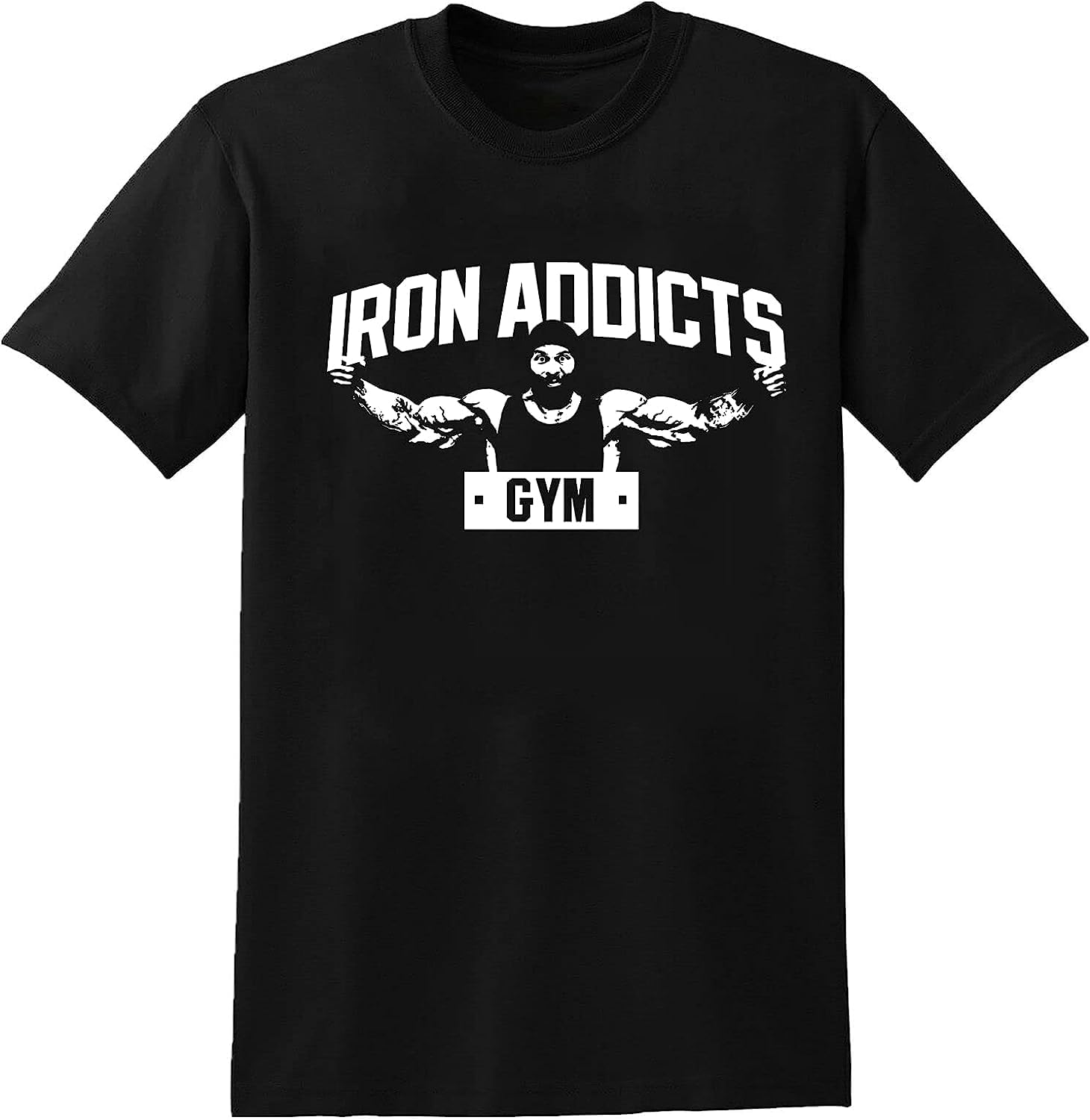Iron Addicts Gym T-Shirt Ct Fletcher Mike Rashid Tee Mens Unisex Tee Black (XX-Large) M чёрный