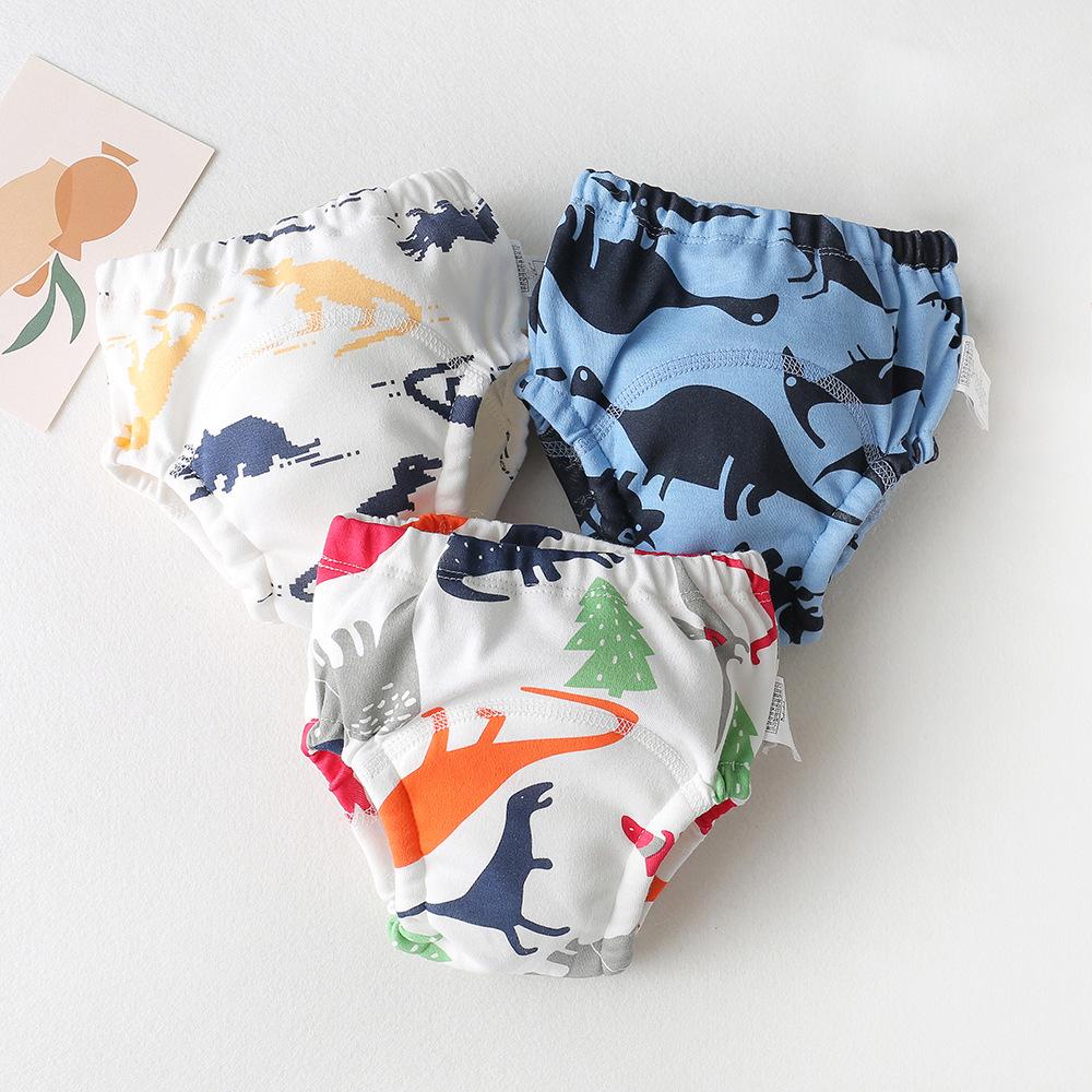 Infant Cotton Training Pants - Breathable, Waterproof Diaper Pocket for Boys & Girls