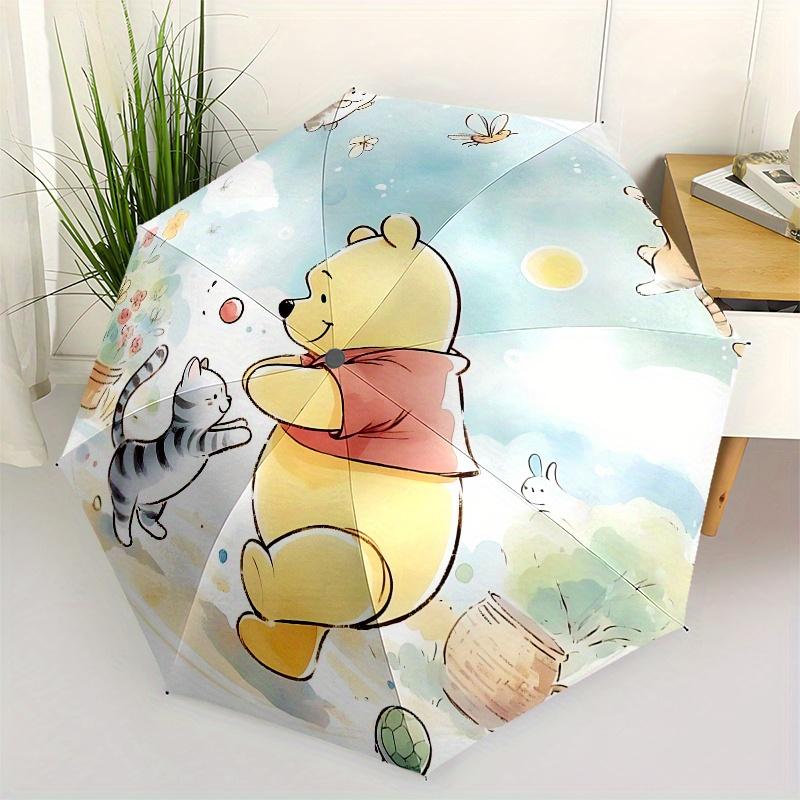 

Winnie-the-Pooh, Tigger Automatic Opening and Closing Umbrella - 8 Ribs Portable Folding Umbrella with Plastic Handle, Suitable for Leisure