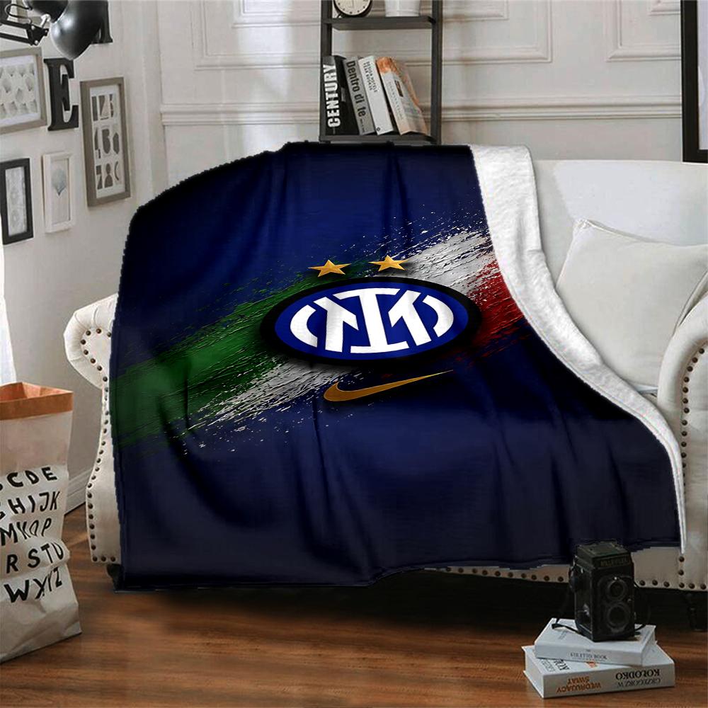 Coperte con Logo Snake Inter Milan in Flanella Stampata Traspiranti Calde Plaid per Casa Ufficio Copriletti 0708a92