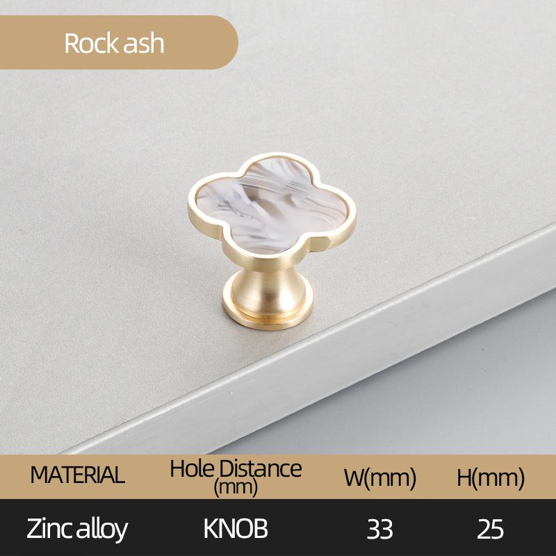 Oukali Four Leaf Zinc Alloy Furniture Mix Color Cabinet Handles Knobs