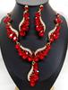 Jewelry Necklace Earrings Set Water Drop Gem Dress Banquet Women'S Luxury Accessories