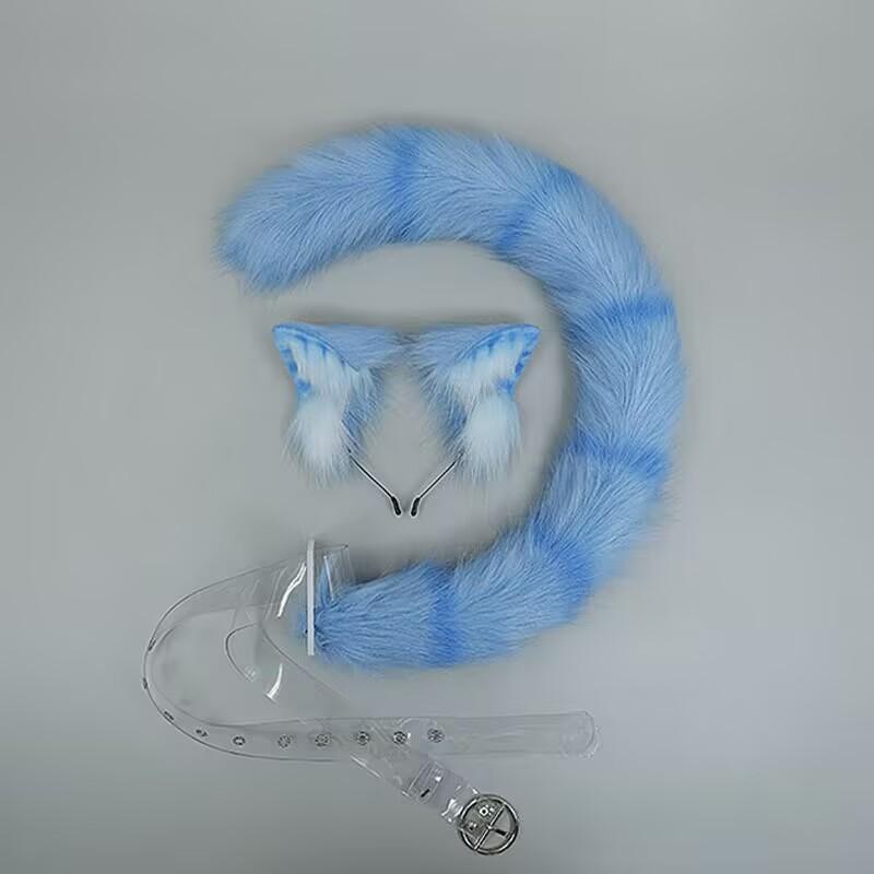Factory Direct  Furry Cat Ears Headband and Tail Set Cosplay Costume Accessory for Anime Party