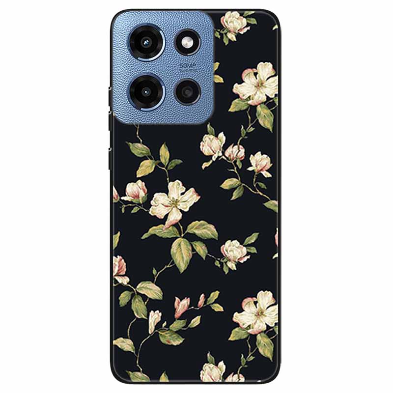 Phone Cases for Moto G 2025 5G Case Flowers Printing Silicone TPU Soft Covers for Motorola Moto G 2025 Back Shell For Moto G 5G