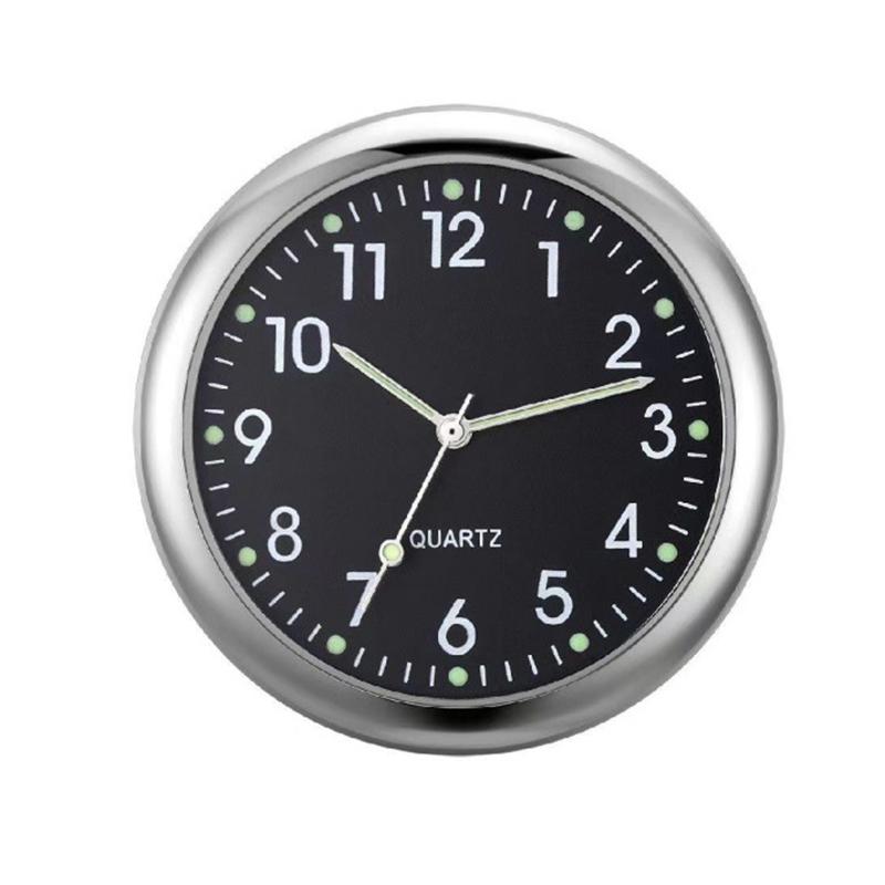 Orologio per Automobile Cruscotto Orologio per Auto Decorazione Interna Orologio Mini Portatile Decorazione Luminoso Orologio Analogico Ornamenti Per Auto