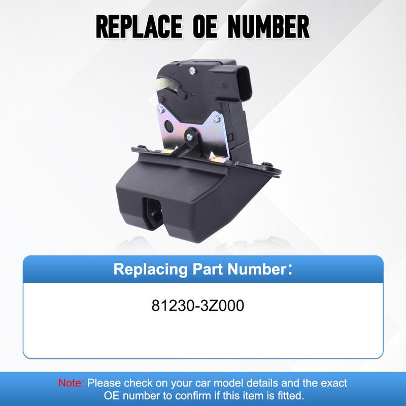 Rear Tailgate Trunk Latch Actuator Lock 4p for Hyundai Santa Fe 2013-2018 Kia Sorento 2013-2014 81230-3Z000