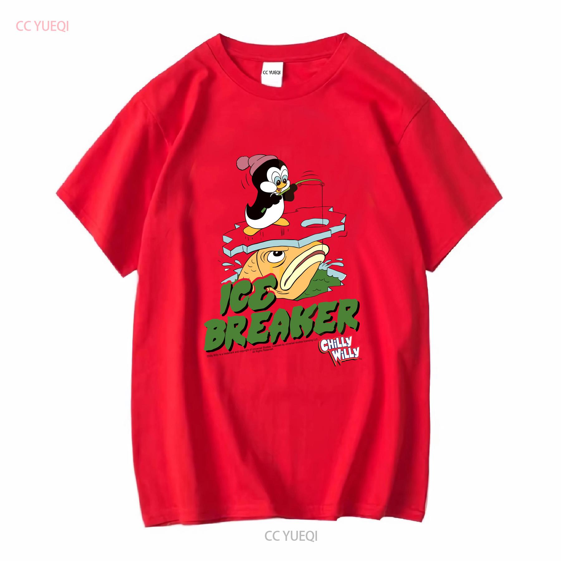 Chilly Willy Ice Breaker Men s Regular Fit T Shirt long or short sleeves vintage Washed Slightly Comfortable designer clothes S