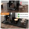 2-in-1 Silicone Coffee Bar Mat - Non-Slip Counter Protector for Espresso Machine (23.6x15.7in), Dishwasher Safe