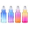 Glass Roll On Bottles 10ml Gradient Color Empty Bottle Roller Ball For Essential Oil Travel Kit