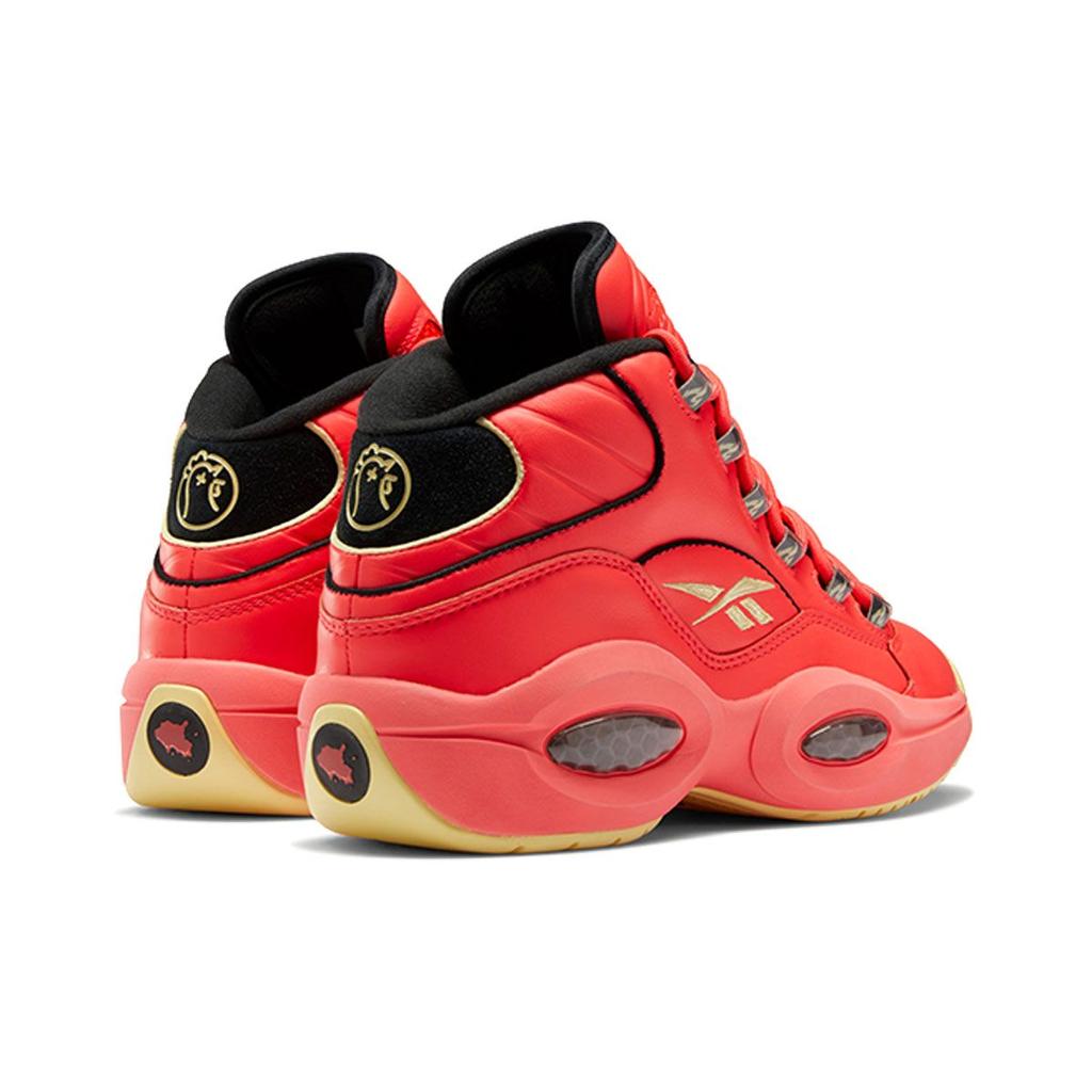 Hot Ones X Reebok Question Mid The Last Dab Men Sneakers Red Neon-Cherry Black GV7093