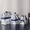 Lagerförd Julklappspåse med Band - Gränsöverskridande Mönstrad Papperspåse