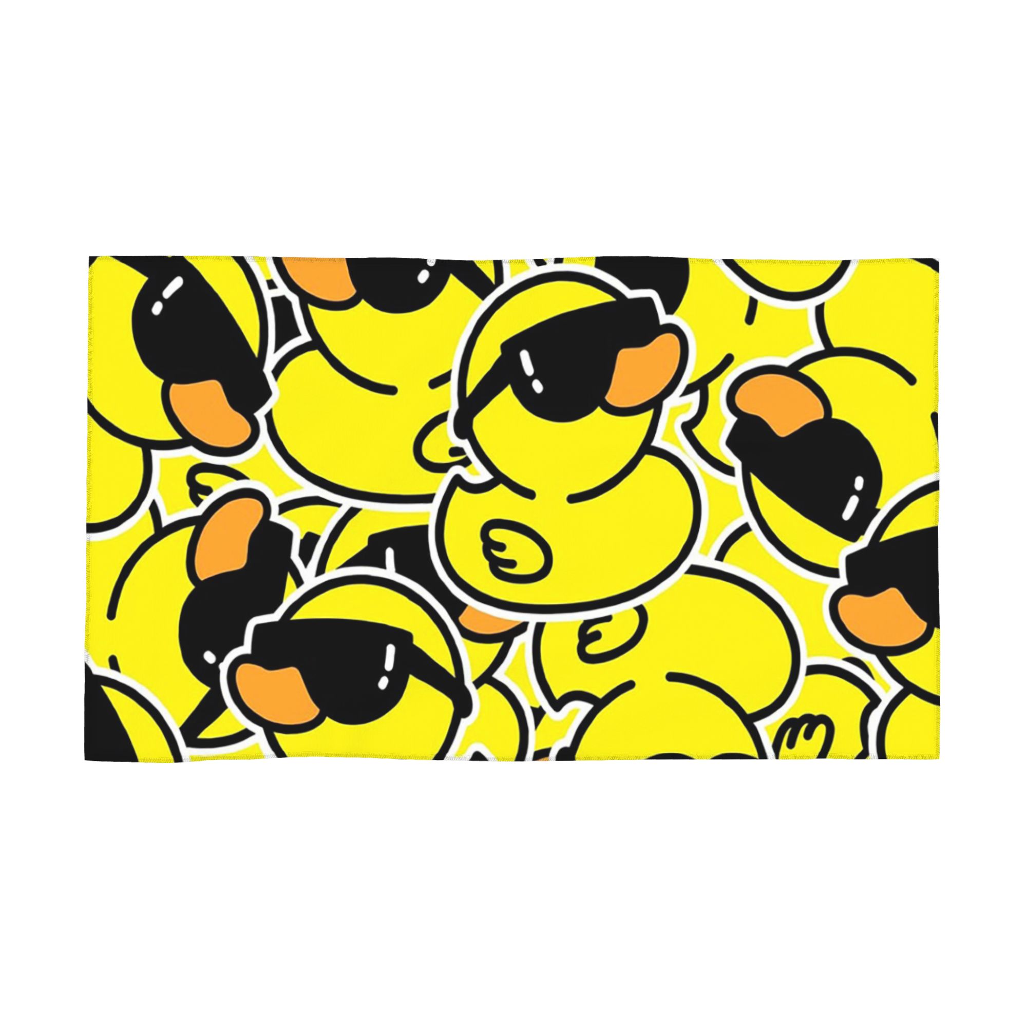 

Yellow Classic Rubber Duck Soft Face Towel Quick Dry Pool Bath Cotton Towels Breathable W40*H60(CM)