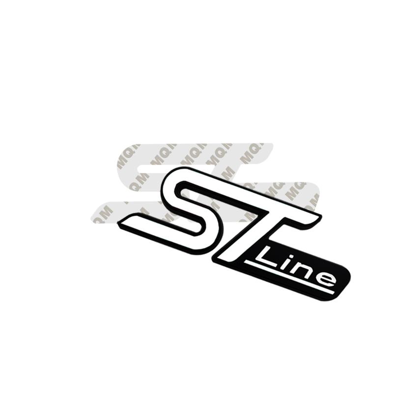 DRZG2 Car Accessories Metal Grille Emblem Rear Trunk Body Badge Sticker For Ford ST LINE Focus Fiesta Ecosport Kuga Mondeo Everest