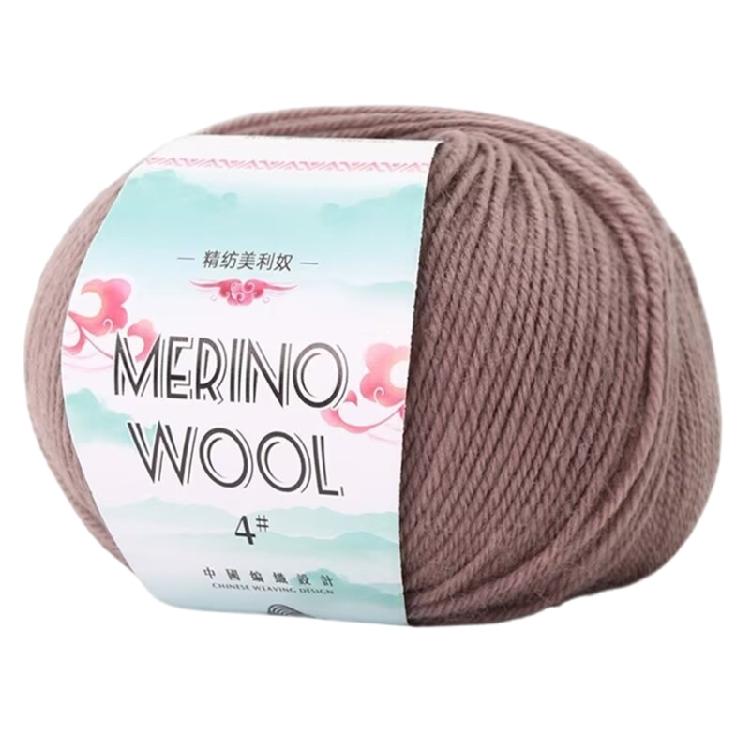 134Yard/Roll Roll Wool Yarn Soft Worsted Weight Yarn 1.76oz Knitting Yarn For Beginner Knitting Rugs Sweater Scarf