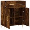 Sideboard Smoked Oak 69.5x34x90 cm Engineered Wood\