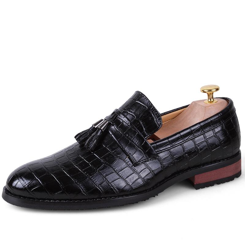 Fashion Luxury Tassel Formal Men's Dress Italian Designer Stylist Wedding Casual Business Patent Leather Loafers Oxfords Shoes for Men