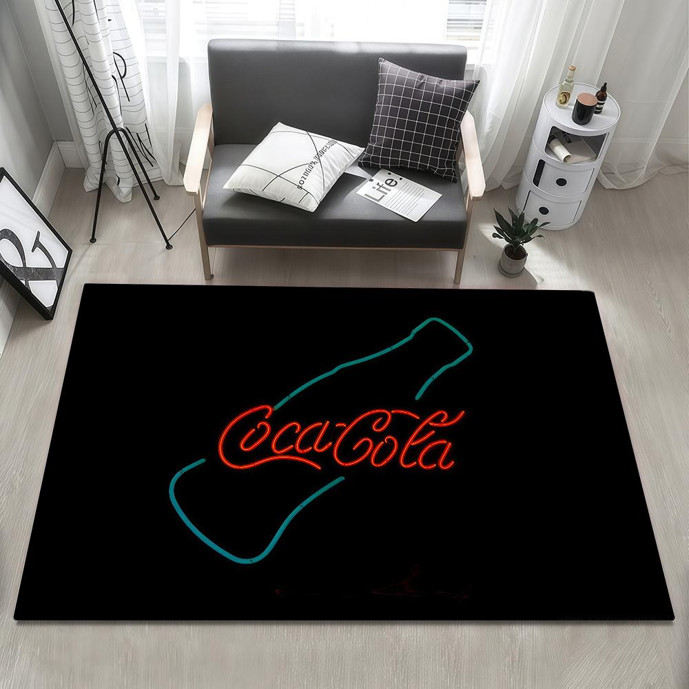 Soda Door Mat Bedside C-Coca Entrance Bath Floor Decoration Corridor Cola Door Mat Carpet Living Drink Room Balcony